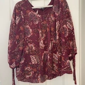 NWT Dress Barn Red Blouse